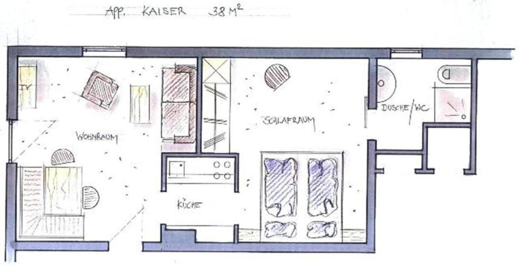 Landhaus Alpengruss كوسن الغرفة الصورة
